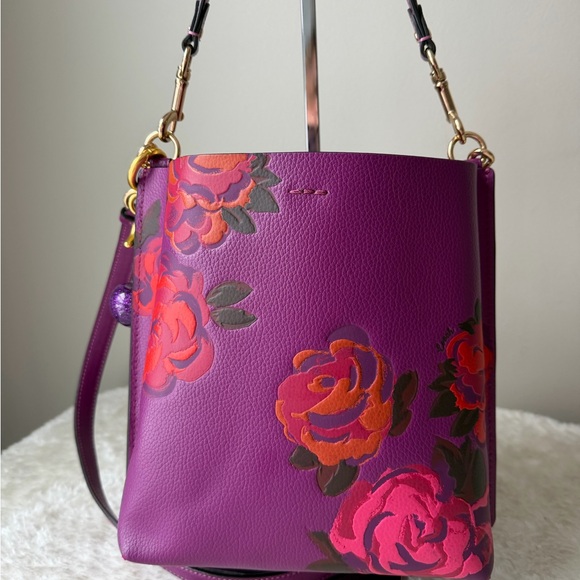 Coach Mollie Bucket 22 With floral print and charm - Picture 10 of 13